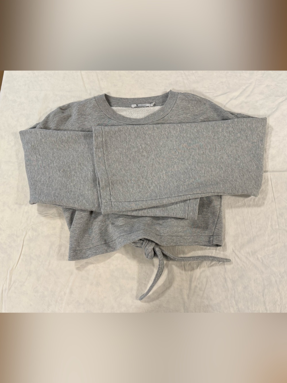 Alexander Wang Bell Sleeve Tie Back Sweatshirt